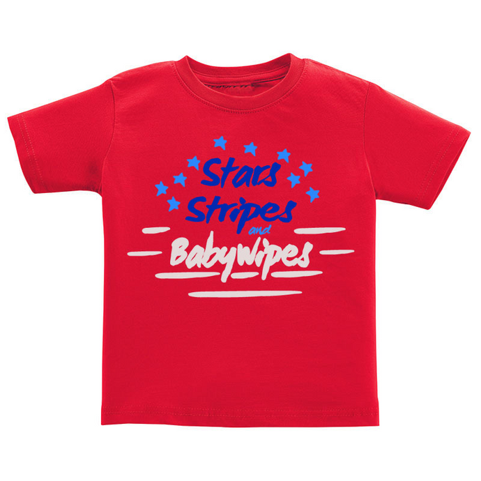 T-Shirt - Stars, Stripes, & Baby Wipes